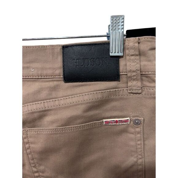 Hudson Khaki Straight Leg Tan Pants Size 31 Classic Staple Capsule versatile - Picture 5 of 10